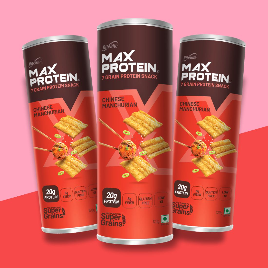 Max Protein Chinese Manchurian Chips (Pack Of 3)