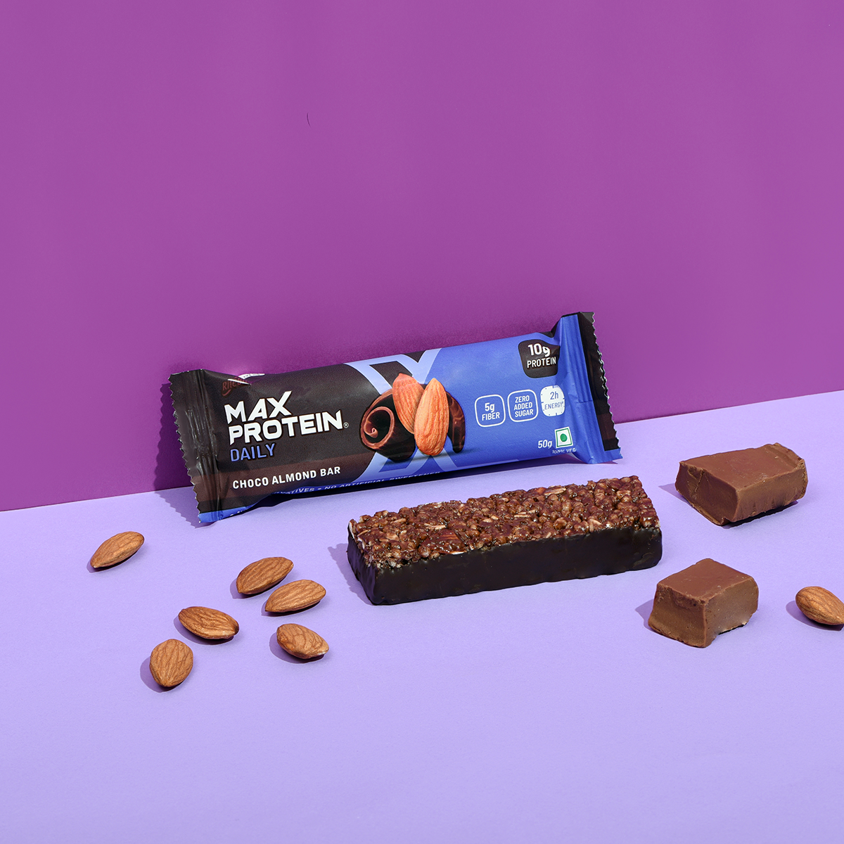 Buy Choco Almond Protein Bar Online | RiteBite Max Protein