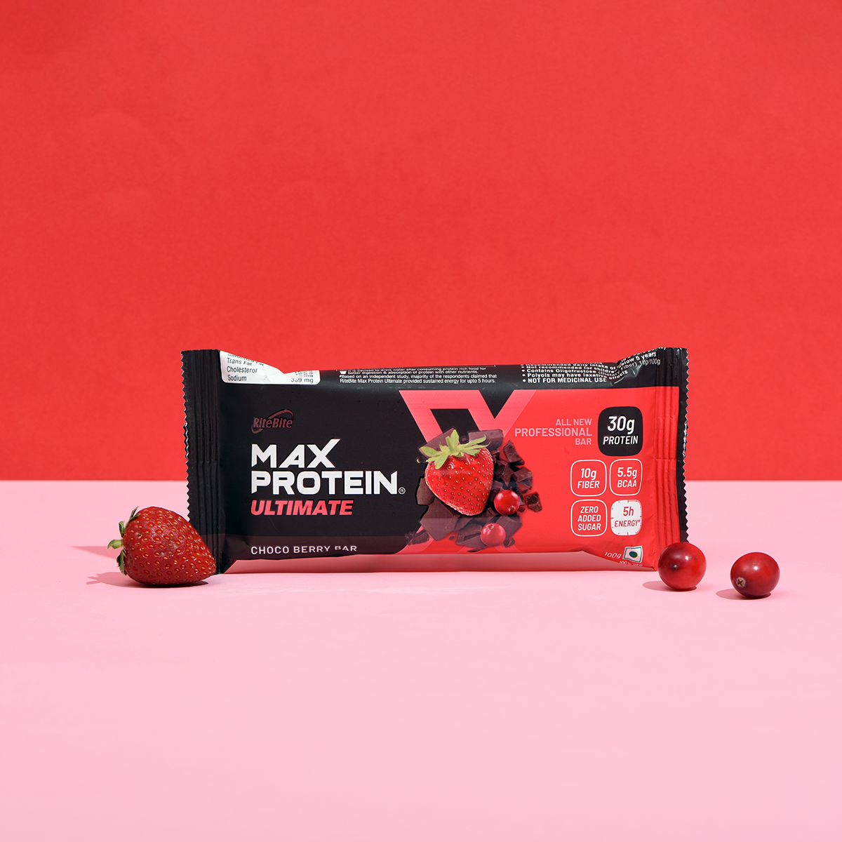 Max Protein Ultimate Choco Berry Bar 30g High Protein Snacks
