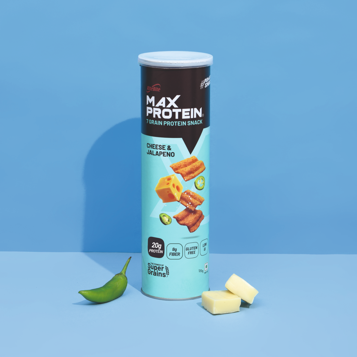 Max Protein Cheese & Jalapeno Chips (Pack Of 3)