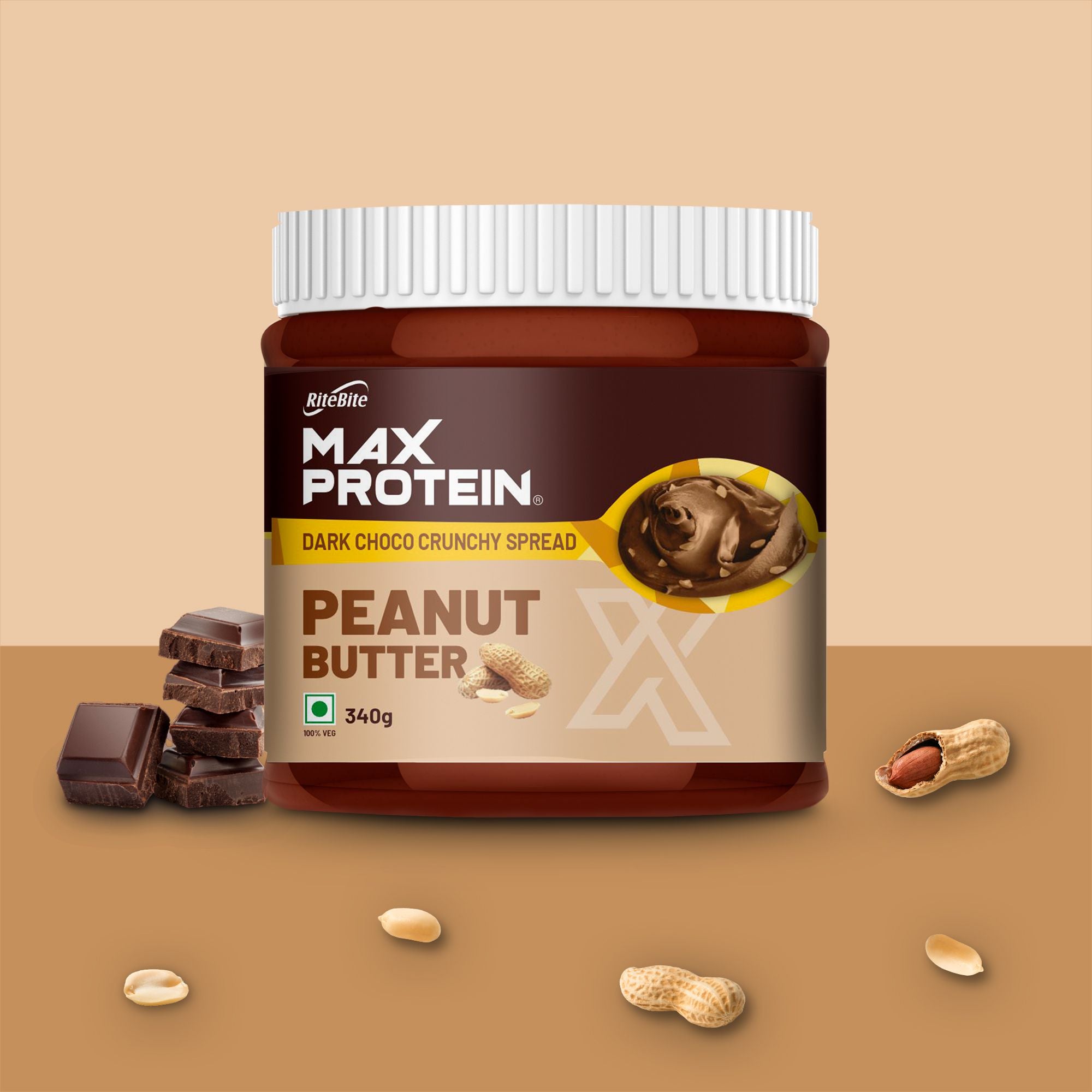 Max Protein Peanut Butter Dark Choco Crunchy