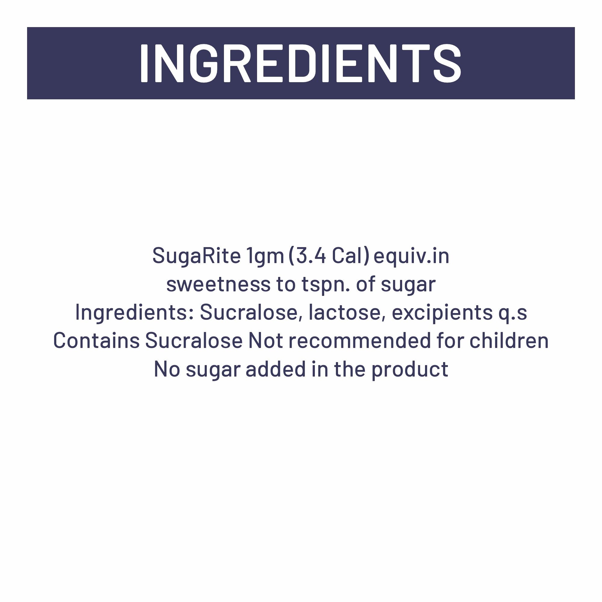 Sugarite - Diet Sweetner