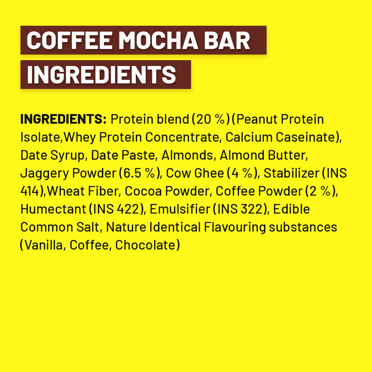 Max Protein Roots – Coffee Mocha Protein Bar – RiteBite Max Protein