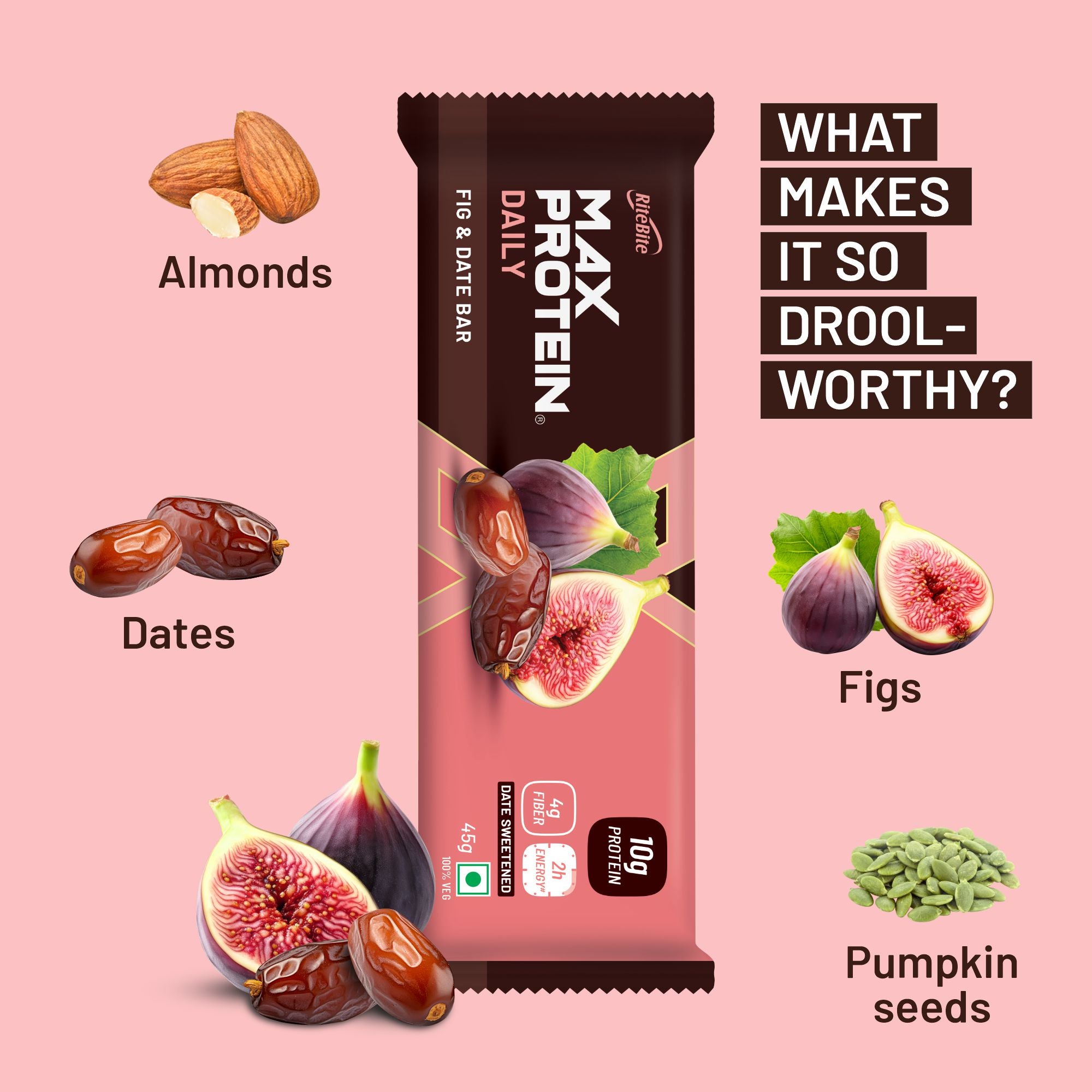 Max Protein Fig & Date Bar