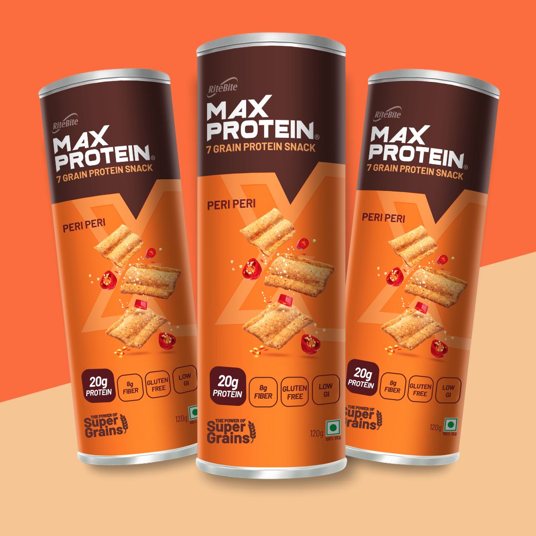 Max Protein Peri Peri Chips (Pack Of 3)