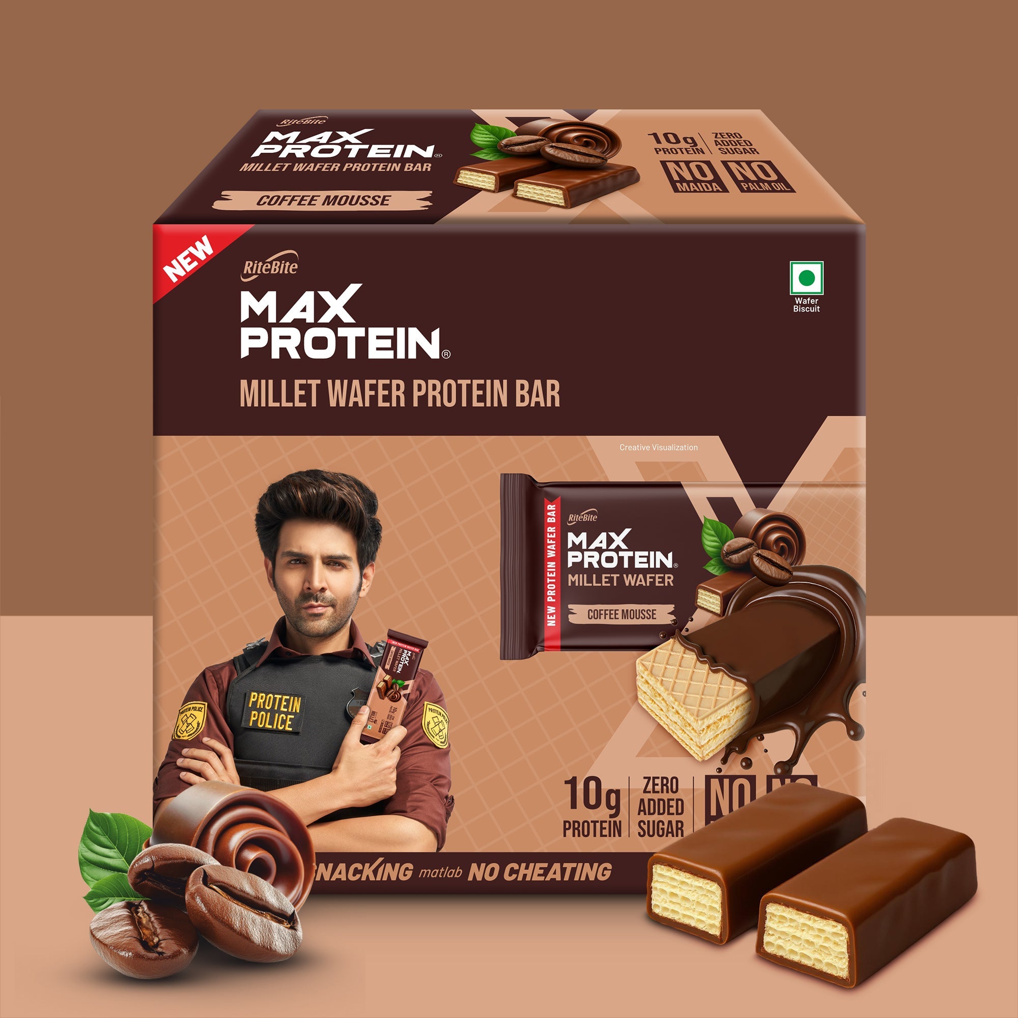 Millet Wafer Protein Bar - Coffee Mousse – RiteBite Max Protein
