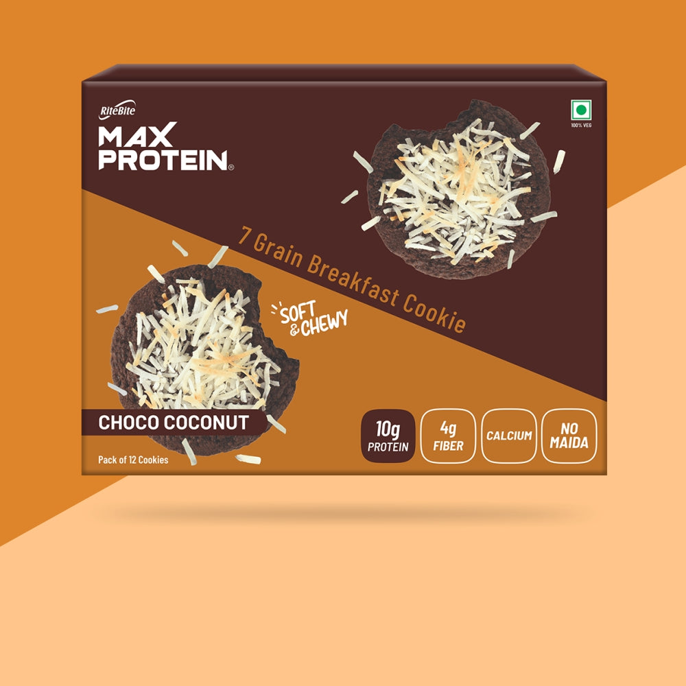 Max Protein Choco Coconut Cookie (Pack of 12)