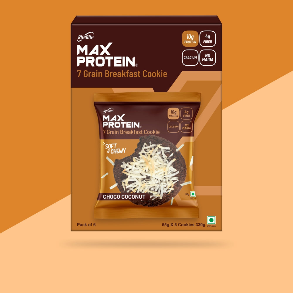 Max Protein Choco Coconut Cookie (Pack of 6)