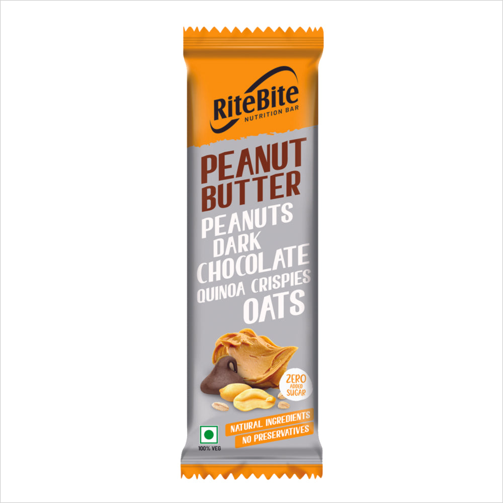 RiteBite - Nutrition Bars Pack of 6 (Peanut Butter Bar - Fruits & Seeds Bar - Nuts & Seeds Bar) - 1 Box each