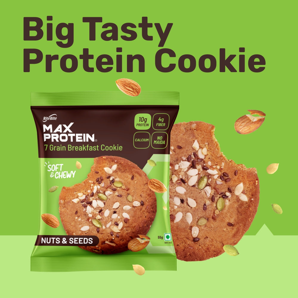 Max Protein Nuts & Seeds Cookie (Pack of 6)