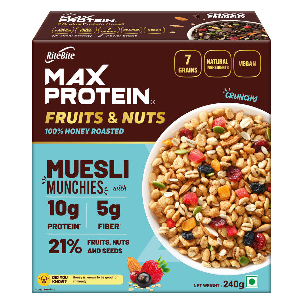 Muesli Fruits & Nuts 240g + Daily Fruit & Nut Pack of 6