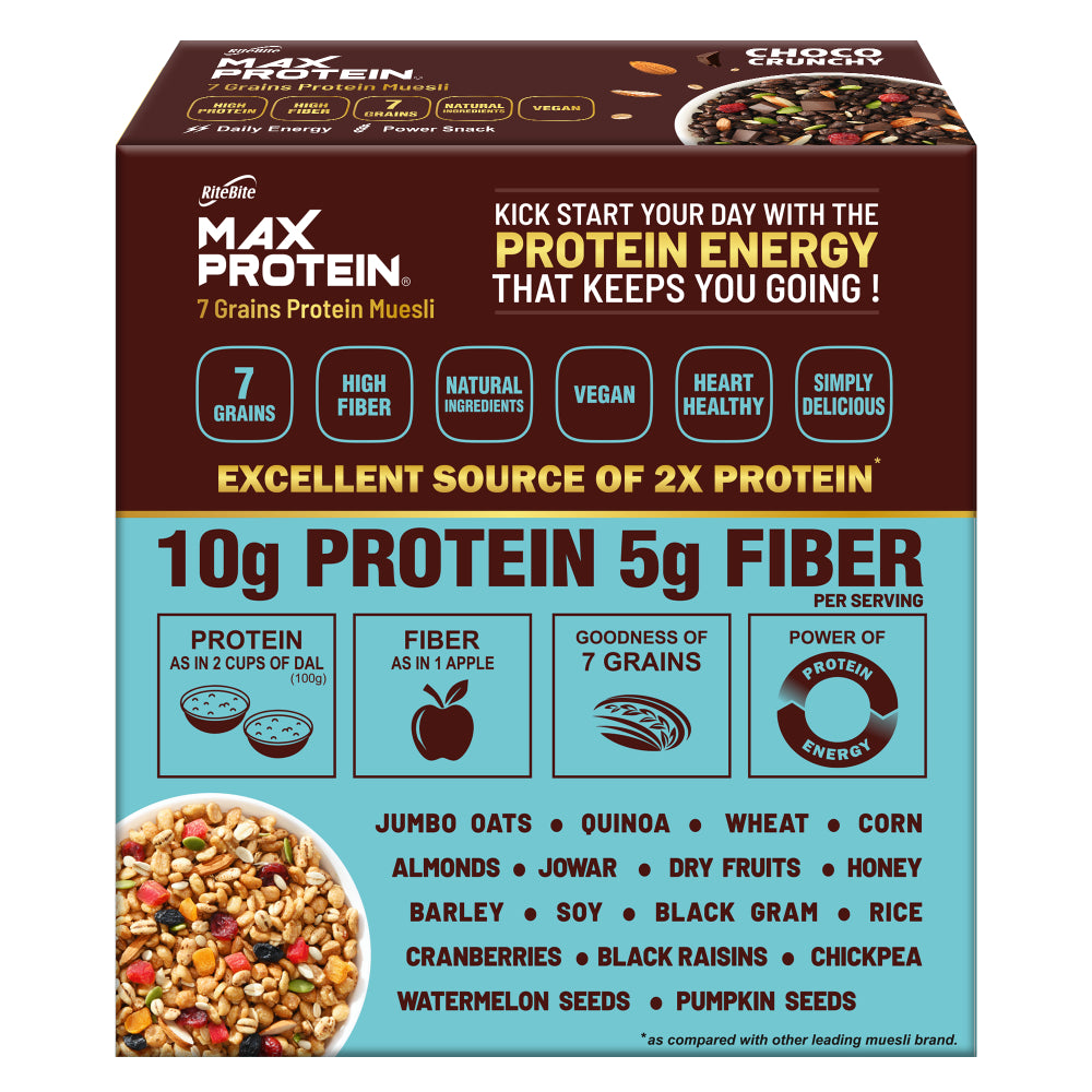 Muesli Fruits & Nuts 240g + Muesli Crunchy Chocolate 240g
