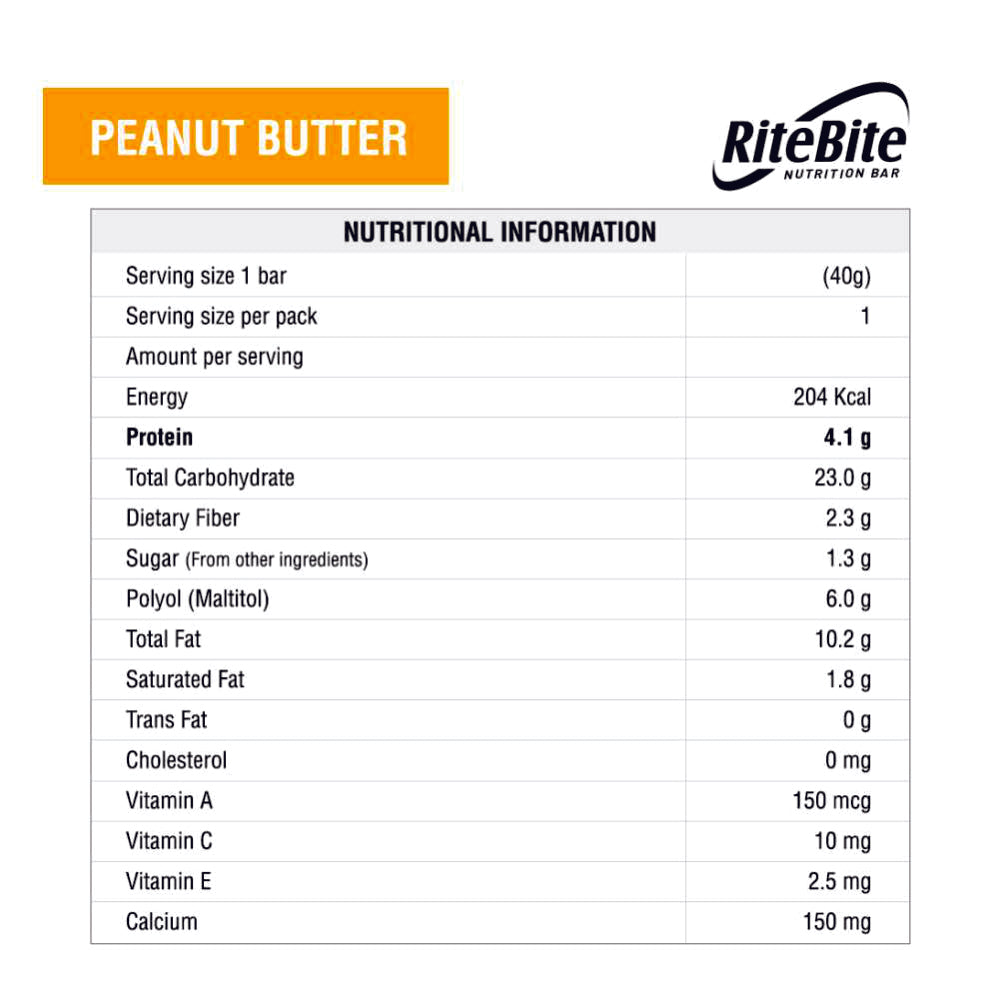 RiteBite - Peanut Butter Bar Pack of 6 + Max Protein - Assorted Cookies Pack of 6 + Max Protein - Peanut Spread Choco Creamy (340g) -1 Jar