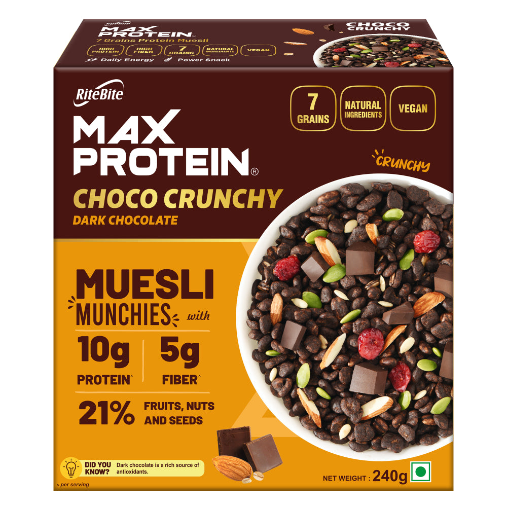 Muesli Fruits & Nuts 240g + Muesli Crunchy Chocolate 240g
