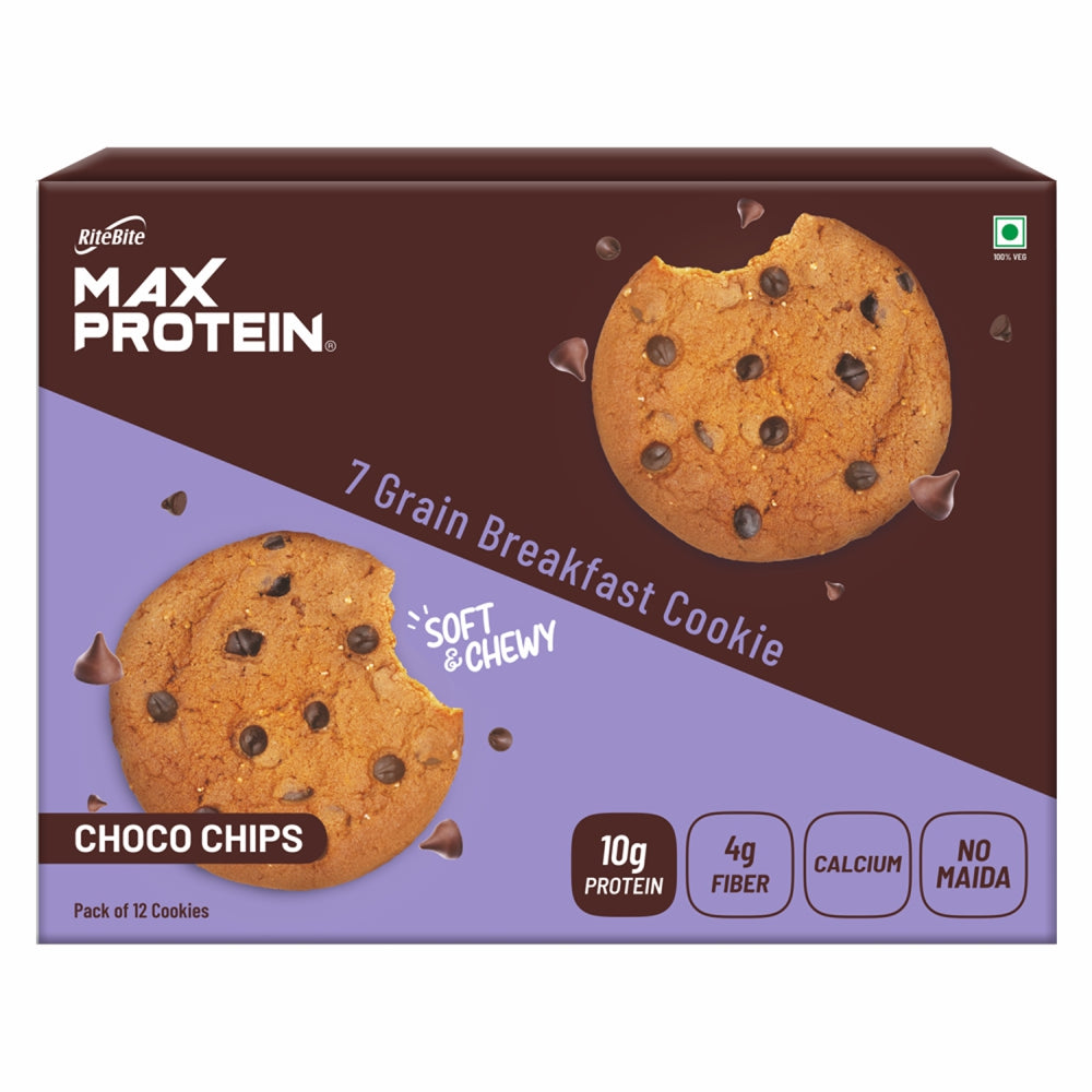 Muesli Crunchy Chocolate 240g + Cookies Choco Chips Pack of 12 + Daily Choco Almond Pack of 6