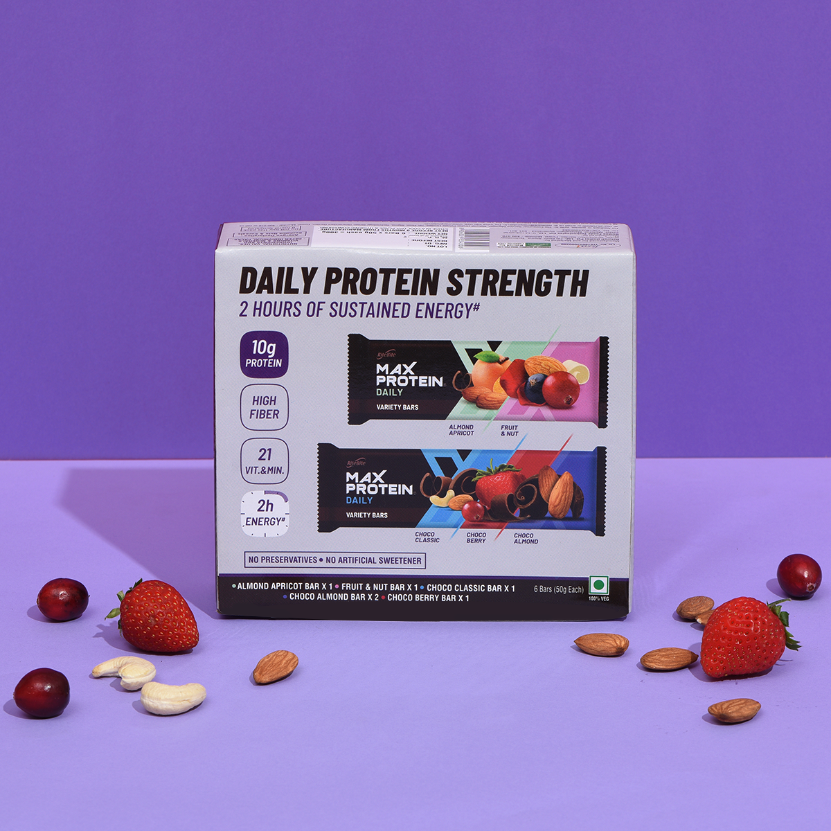 Max Protein Daily Variety Bars- NEW. Pack of 6