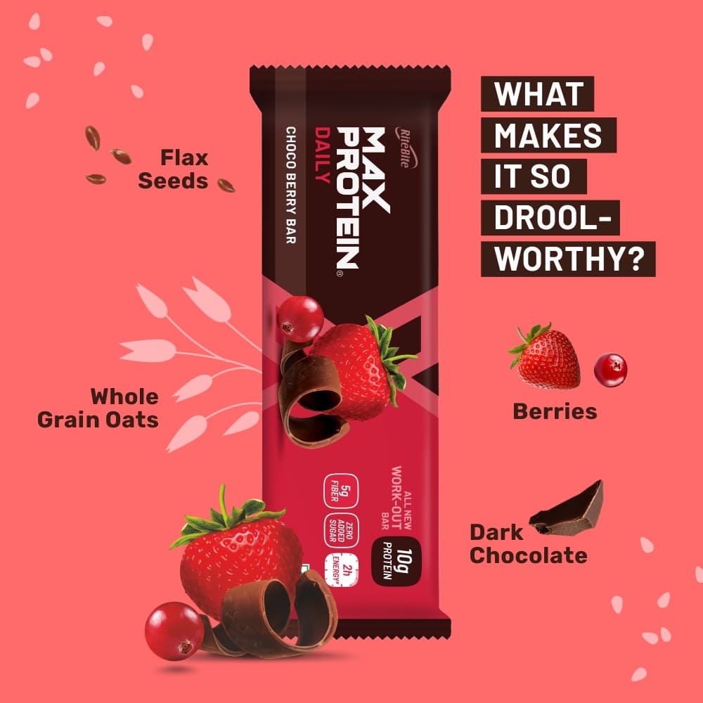 Max Protein Choco Berry 10g Protein Bar