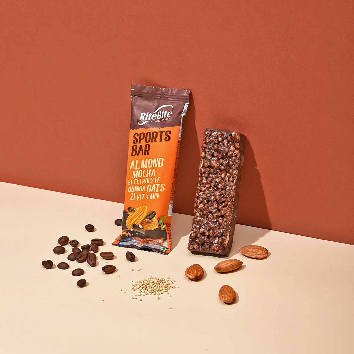Assorted RiteBite Nutrition Bars Pack of 12 - 2 Units each bar (Choco delite, Peanut butter, Fruit&Seeds, Nuts&Seeds, Sports Bar, Yogurt Berry)
